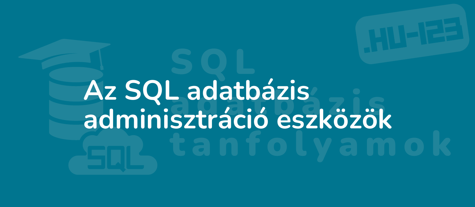 highly detailed image of sql database administration tools showcasing functionality and efficiency against a sleek dark blue background