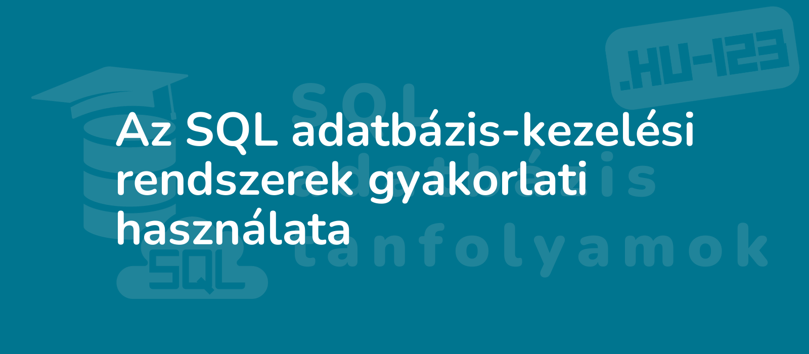 an expert demonstrating practical use of sql database management systems with a modern interface and clear visuals