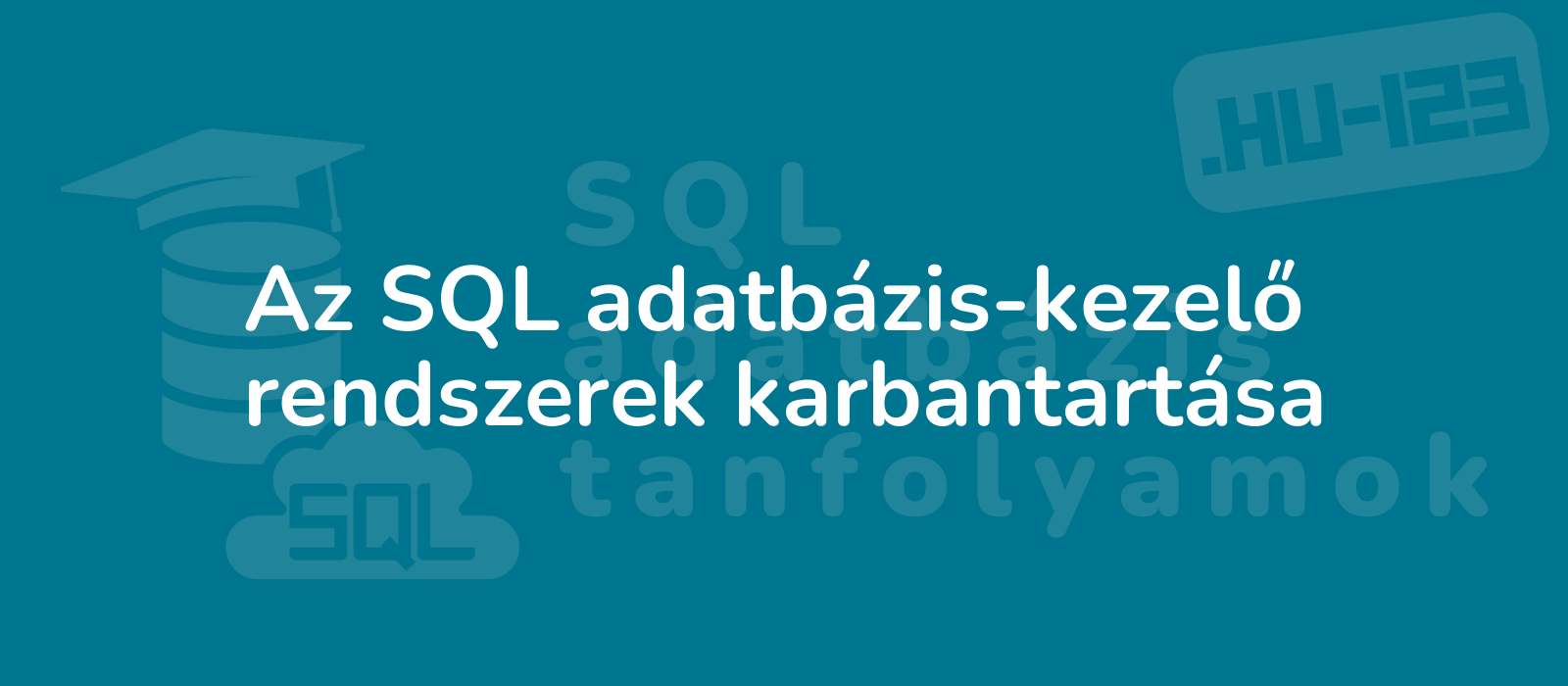 the representative image for the title az sql adatba zis kezela rendszerek karbantarta sa can be described as professional technician maintaining sql database systems with focus on efficiency and reliability