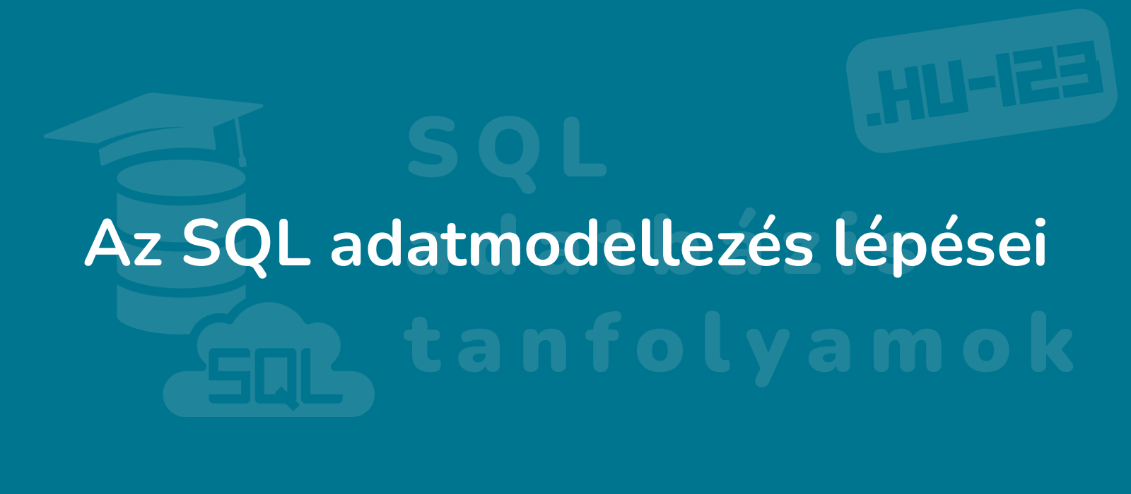 clean and professional image depicting step by step sql data modeling process on a white background representing clarity and efficiency