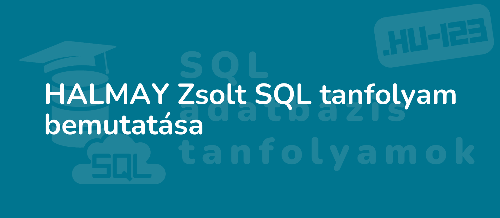 professional instructor showcasing halmay zsolt s sql course with engaging visuals and dynamic backdrop 8k captivating